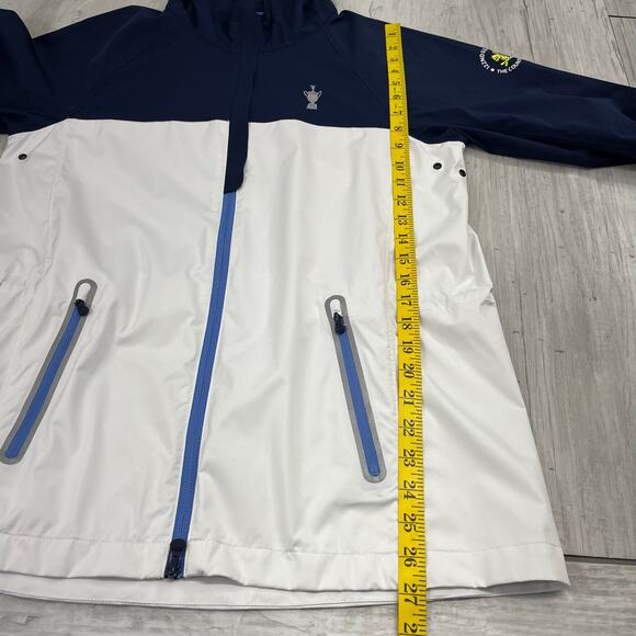 Polo Golf Blue White Lightweight Full Zip 122nd US Open Windbreaker Jacket - Picture 16 of 16